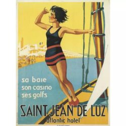 vintage poster saint jean de luz