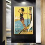 vintage poster saint jean de luz