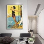 vintage poster saint jean de luz