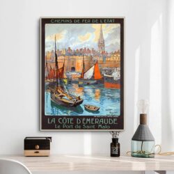 vintage poster saint malo