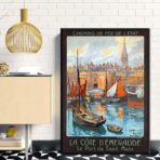 vintage poster saint malo