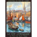 vintage poster saint malo