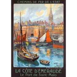 vintage poster saint malo