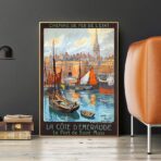 vintage poster saint malo