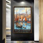 vintage poster saint malo
