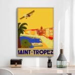 vintage poster saint tropez