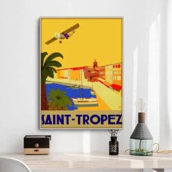 vintage poster saint tropez