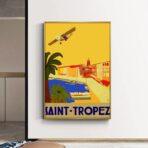 vintage poster saint tropez