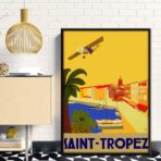vintage poster saint tropez