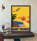 vintage poster saint tropez