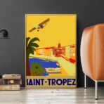 vintage poster saint tropez