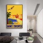 vintage poster saint tropez