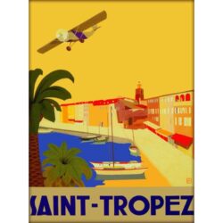 vintage poster saint tropez