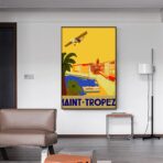 vintage poster saint tropez
