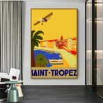 vintage poster saint tropez