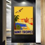 vintage poster saint tropez