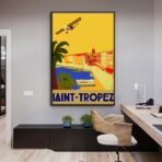 vintage poster saint tropez