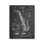vintage saxophone poster