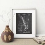 vintage saxophone poster