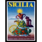 vintage poster sicily