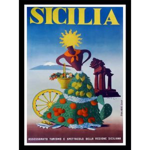 vintage poster sicily