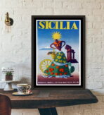 vintage poster sicily