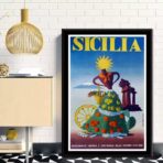 vintage poster sicily