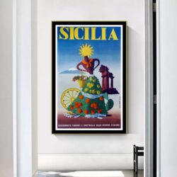 vintage poster sicily