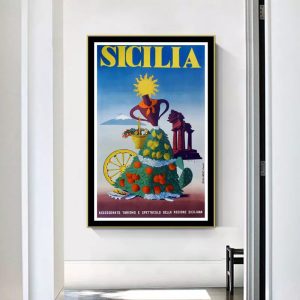 vintage poster sicily