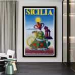 vintage poster sicily