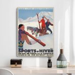 vintage winter sport poster