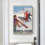 vintage winter sport poster