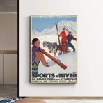 vintage winter sport poster