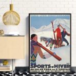 vintage winter sport poster