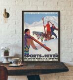 vintage winter sport poster