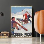 vintage winter sport poster