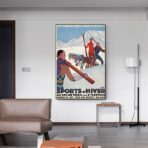 vintage winter sport poster