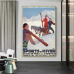 vintage winter sport poster