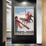 vintage winter sport poster