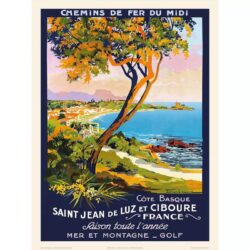 vintage poster st jean de luz