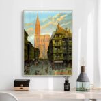 vintage poster strasbourg