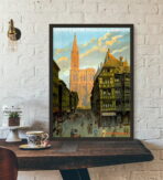 vintage poster strasbourg