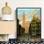 vintage poster strasbourg