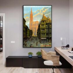 vintage poster strasbourg