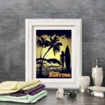 vintage surf poster
