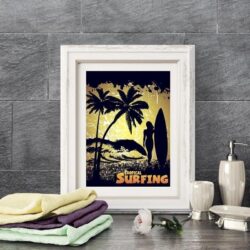 vintage surf poster