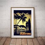 vintage surf poster