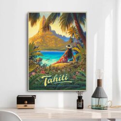vintage tahiti poster 1