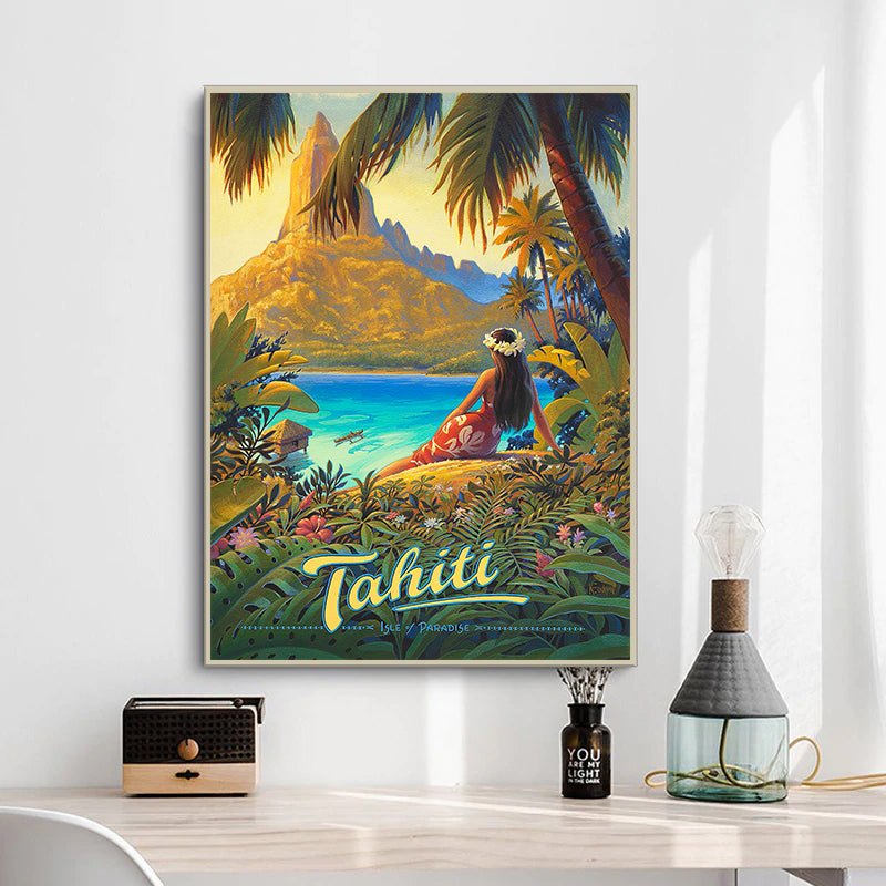 vintage tahiti poster 1