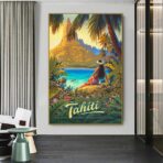 vintage tahiti poster 1